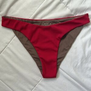 Acacia ribbed Zuma bottoms in Sangria
